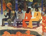 Paul Gauguin We Shall not go to market Today oil on canvas